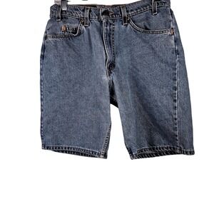 Levi's 550 Denim Shorts Mens 32 Blue Vintage Inspired Relaxed Fit Made in USA